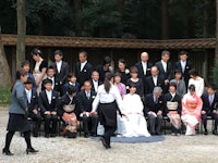 a group of people posing for a photo